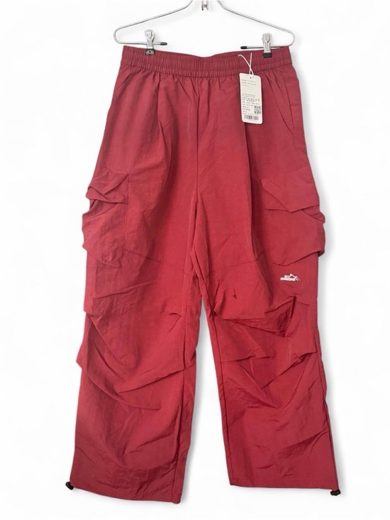 All Mountain Pants - Women's Wide Leg Cargo Pants in Deep Red